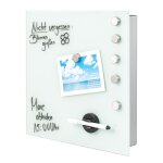 Bremermann bo�te � cl�s xl fa�ade en verre blanc 13 crochets corps en m�tal gris