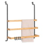 Eluno porte - serviettes pour la paroi de douche en verre avec 3 barres porte - serviettes en métal et ... Eluno porte - serviettes pour la paroi de douche en verre avec 3 barres porte - serviettes en métal et ...
