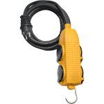 Brennenstuhl rallonge 10m de cble avec bloc 4 prises  clapet (ip44) - fabrication franaise