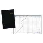 Agenda brepols omega 30 ft 21x29cm - broch 1 semaine sur 2 pages - papier blanc - couverture noire