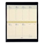 Semainier - brepols - accent - 9x16cm - noir - 1 semaine sur 2 pages - avec atlas et rpertoire amovible ...