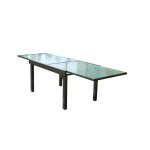 Brescia - table de jardin extensible 10 places en aluminium gris 270 cm