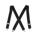 Bretelles mode tout match noir �largi r�glable bretelles de pantalon pour hommes adultes - salalis