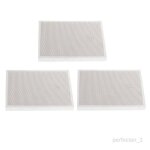 Brique r�fractaire - shiwaki - 3 pi�ces - c�ramique - 13 6x9 7x1 2 cm - blanc blanc blanc carrelage