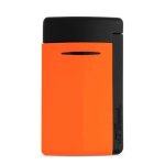 Briquet s. t. dupont minijet orange fluo et noir Briquet s. t. dupont minijet orange fluo et noir