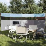 Brise vent de camping bleu 366x152x152 cm imperm�able