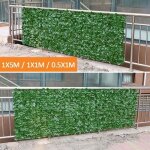 Brise vue cl�ture feuille verte artificielle couverture de panneaux de d�coration ext�rieure 50x100cm ...