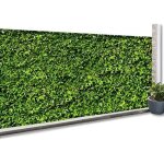 Brise vue occultant - non spcifi - imprim feuillage - 160 gr / m - h 1. 5 x l. 10 m - vert