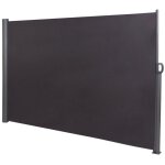 Brise vue panneau pour jardin ou terrasse paravent d exterieur 300x180 cm en aluminium et tissu anthracite ...