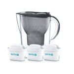 Carafe filtrante - brita - marella cool memo - 2400 ml - 3 filtres mx + - graphite Carafe filtrante - brita - marella cool memo - 2400 ml - 3 filtres mx + - graphite