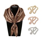 Broche clip pour foulard simple avec ouverture en anneau accessoire parfait pour les foulards et les ...