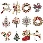 Broches de nol cadeaux de bijoux de nol pour filles y compris des arbres de nol le pre nol des clochettes ...
