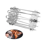 10 pcs brochettes rotatives en acier inoxydable de qualit� professionnelle pour une utilisation avec ...