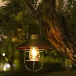 Bronze grand disque s crochet solaire ext�rieur jardin lumi�re r�tro lustre jardin en fer forg� suspension ...