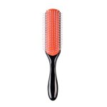 Brosse 9 rangs pour cheveux bouclés naturels peigne démêlant humide compact style d3 Brosse 9 rangs pour cheveux bouclés naturels peigne démêlant humide compact style d3