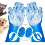 Brosse de bain pour chien - doigt de brosse  dents pour chien - gants de bain pour chien accessoires ...