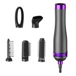 Brosse � cheveux - cuneary - 5 en 1 - 750 w - 3 temp�ratures - t�tes interchangeables