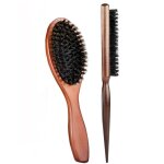 Brosse cheveuxbrosse poils sanglier - répare les cheveux et réduit les pointes fourchues - pour le coiffure ... Brosse cheveuxbrosse poils sanglier - répare les cheveux et réduit les pointes fourchues - pour le coiffure ...