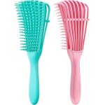 Brosse d�m�lante pour cheveux peigne d�m�lant doux pour cheveux cr�pus ondul�s boucl�s fris�s et �pais ...