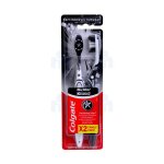 Brosse  dents - colgate - max white charcoal - souple - 2 pices - limination des taches