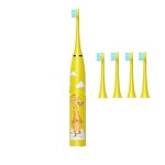 Brosses à dents électriques pour enfants étanches ipx7 4 têtes de brosse 3 modes et minuterie intégrée ... Brosses à dents électriques pour enfants étanches ipx7 4 têtes de brosse 3 modes et minuterie intégrée ...