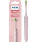 Brosse  dents lectrique - philips - one hy1100 / 56 - rose - sonicare - voyage - microvibrations