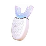 Brosse  dents lectrique  ultrasons en forme de u avec 4 modes minuterie chargement sans fil  360 ...