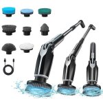 Brosse electrique nettoyage rotative - electric spin scrubber avec 8 t�tes de brosse rempla�ables - 4000mah ...