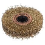 Brosse laiton - bosch - prr 10mm - accessoire pour texoro - poncer - jaune doré Brosse laiton - bosch - prr 10mm - accessoire pour texoro - poncer - jaune doré