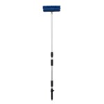 Brosse de lavage t�lescopique - 2 brosses interchangeables - souple et dure - r�glable de 90 cm � 160 ...