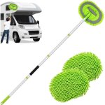 Brosse de lavage voiture 160 cm � manche long. 2 t�tes microfibre 2 - en - 1 lavage sans rayures pour ...