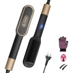 Ally?s ? brosse lissante chauffante cramique ? 25s chauffe rapide ? 5 tempratures ? peigne anti - brlure ...