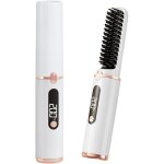 Brosse lissante pour cheveux sans filmini brosse lissante de voyagelisseur barbe hommes avec 4 niveaux ...