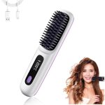 Brosse lissante peigne lisseur lisseur sans fil 199 millions danions brosse chauffante pour lisser les ...