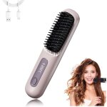 Brosse lissante peigne lisseur lisseur sans fil 199 millions danions brosse chauffante pour lisser les ...
