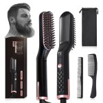 Brosse  lisser electrique pour barbe 3 en 1 brosse chauffante fer a lisser lisseur barbe peignes  lisser ...