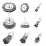 Brosse metallique pour perceusebrosse m�tallique perceusejeu de 9 brosses m�talliques et brosses boisseau ...