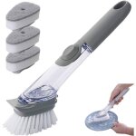 Brosse de nettoyage 3 en 1 avec distributeur de d�tergent - pour distributeur de d�tergent - brosse � ...