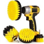 Brosse nettoyage perceuse - brosse pour perceuse voiture - 4 pi�ces - pour baignoire cuisine soltapi(perceuse ...