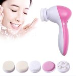Brosse nettoyante visage rotative�: exfoliant �lectrique 5 en 1 appareil nettoyant rotatif �tanche pour ...