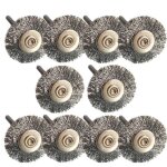 Brosses de polissage de roue mtallique 10 pices pour meuleuse rotative accessoires dlimination de ...