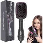 Brosse pour sche - cheveux 3 en 1 sche - cheveux  ions ngatifs brosse  air chaud outil de coiffure ...