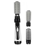 Brosse pour sche - cheveux 3 en 1 brosse rotative ronde  air chaud 2 brosses  boucler dtachables ...