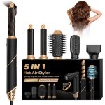 Brosse soufflante 5 en 1 airstyler ionique s�che cheveux brosse chauffante brushing boucleur lisseur ...
