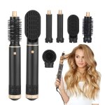 Brosse soufflante air styler set sche - cheveux 1400w hair styler airstyler 5 en 1 brosse lissante pour ...