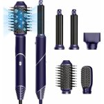 Brosse soufflante chauffante 5 en 1 1000w - sche - cheveux & boucleur ionique anti - frizz - coiffure ...