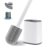 Brosse toilettes wc suspendue en silicone avec support fixation murale & debout balayette avec base de ... Brosse toilettes wc suspendue en silicone avec support fixation murale & debout balayette avec base de ...