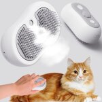 Brosse  vapeur pour chat brosse  vapeur rechargeable 3 en 1 brosse  vapeur pour chat pour poils longs ...