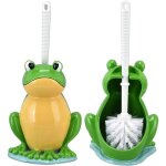 Brosse wc brosse wc ergonomique et porte - grenouilles nettoyage efficace pour la maison