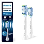 Brossettes de rechange - philips - sonicare c3 premium - plaque defence - lot de 2 - blanc